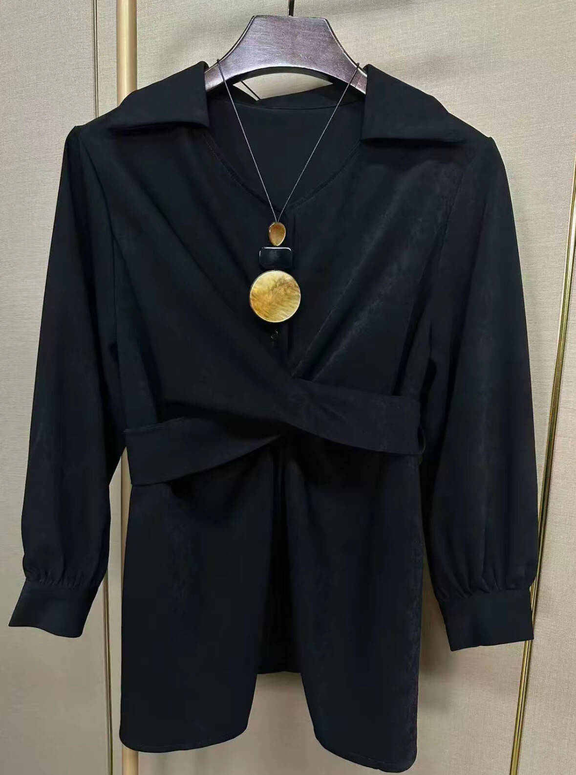 Elegant vacation long-length loose design slim-fitting fashionable camisole shirt