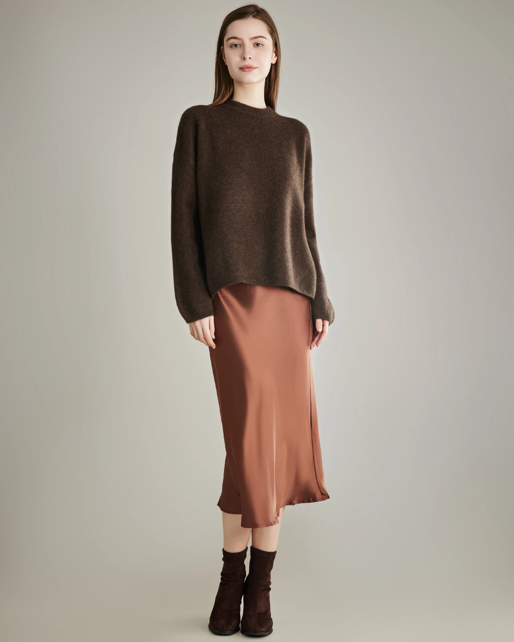 Oversize Crew Neck Cashmere Sweater