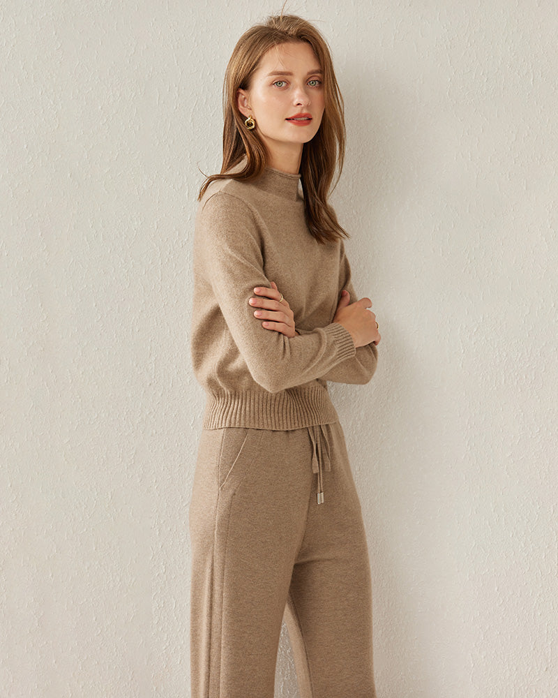 Women's Cashmere Mock Neck Sweater