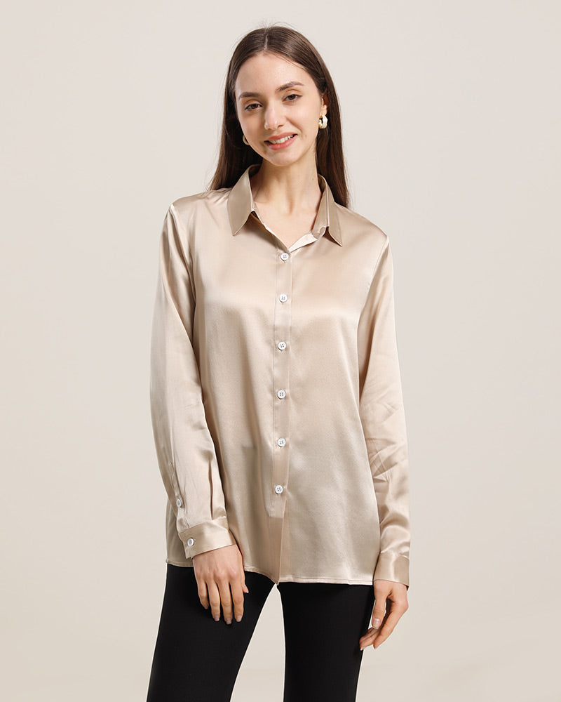 Women's Basic Silk Shirt
