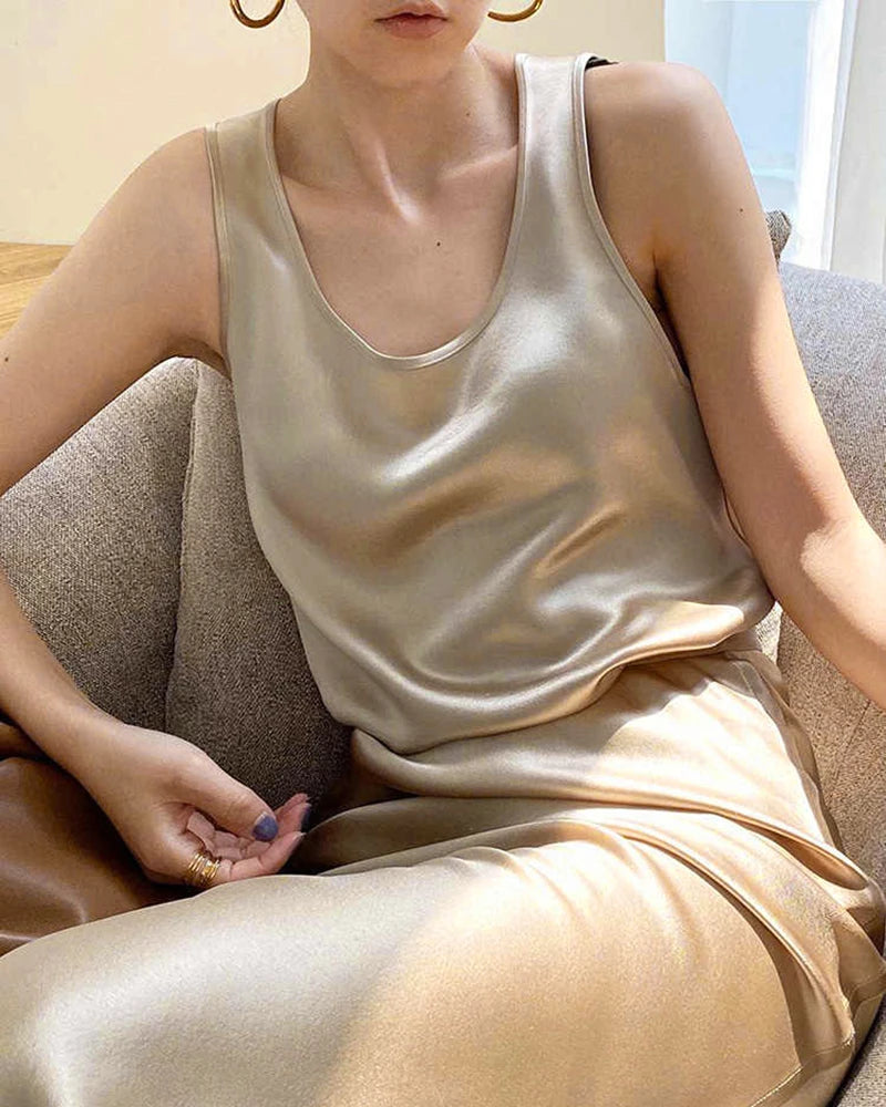 Women's Silk Two Piece