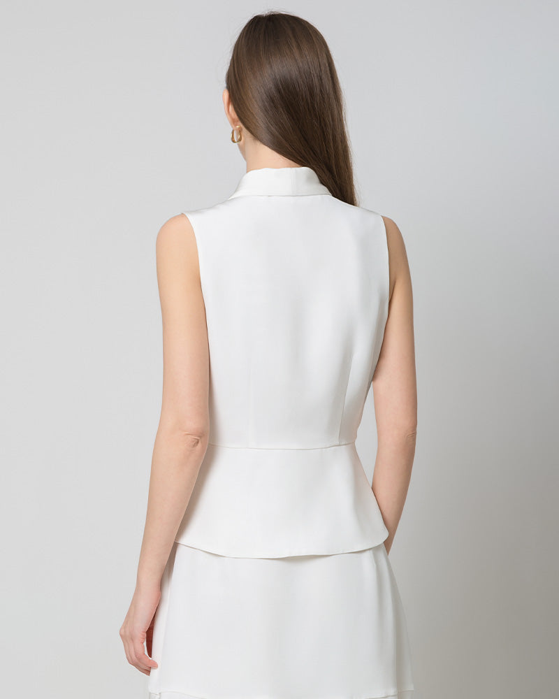 40 Momme V-Neck Silk Vest