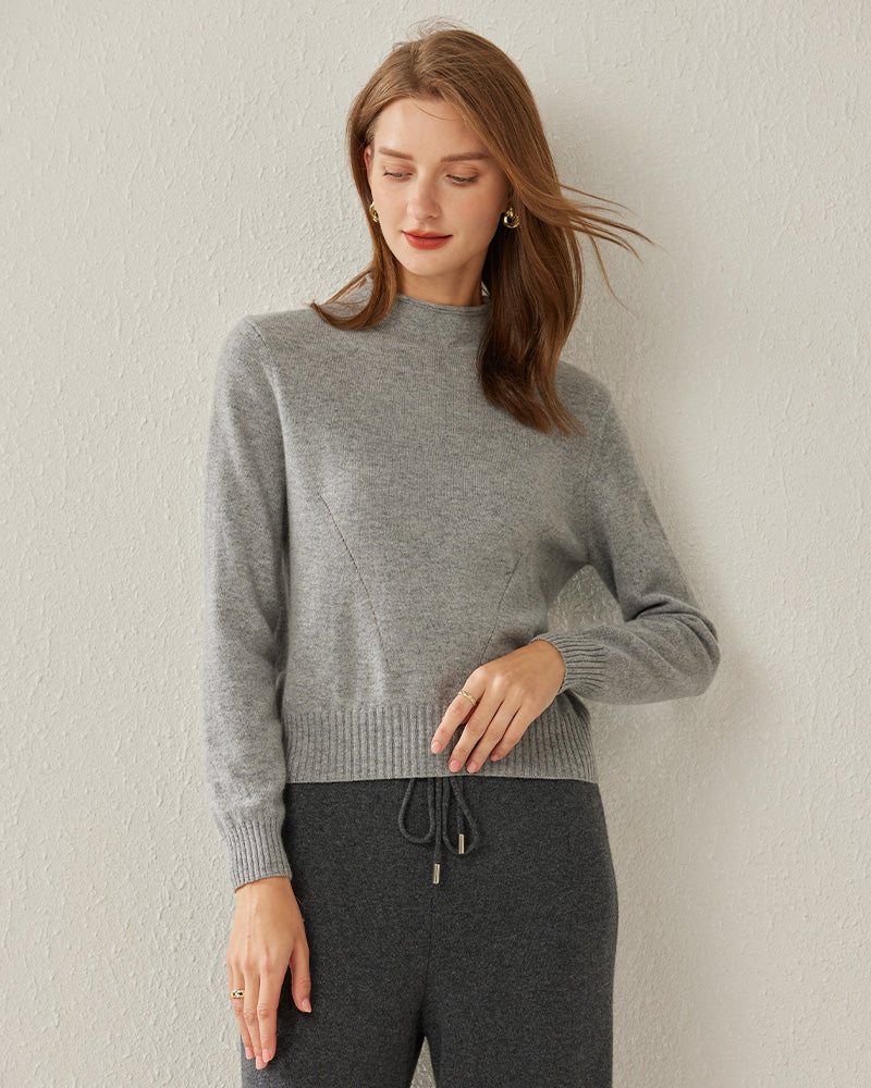 Women's Cashmere Mock Neck Sweater
