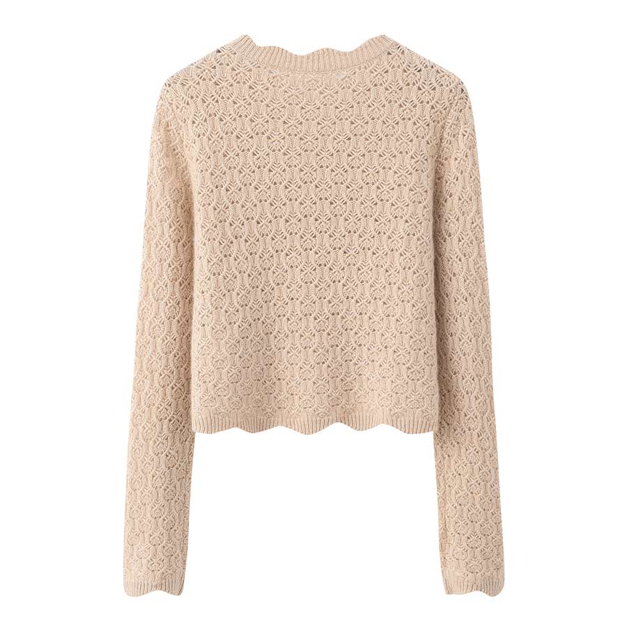 Women's Cashmere Crochet Sweater