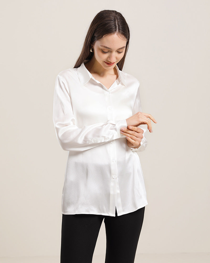 Women's Basic Silk Shirt