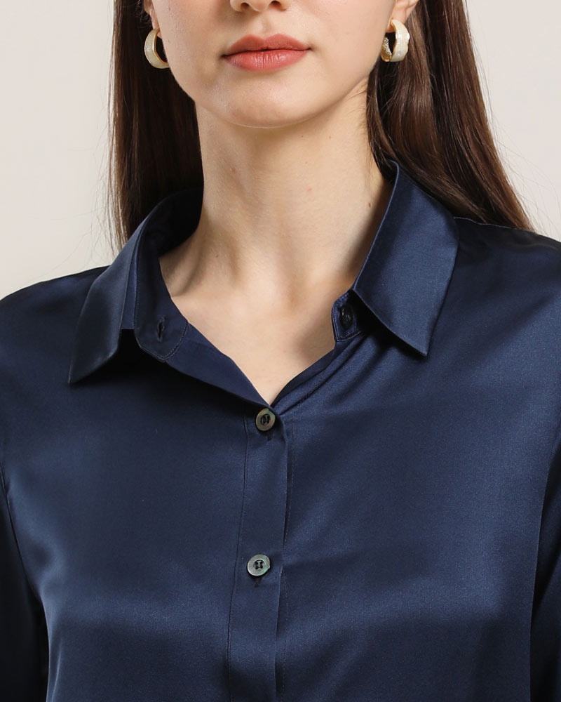 Women's Basic Silk Shirt