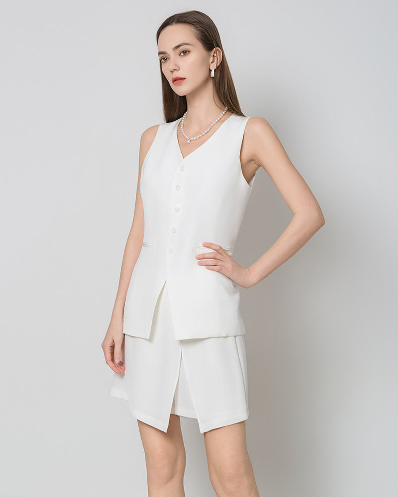 Sleeveless Ladies Silk Vest