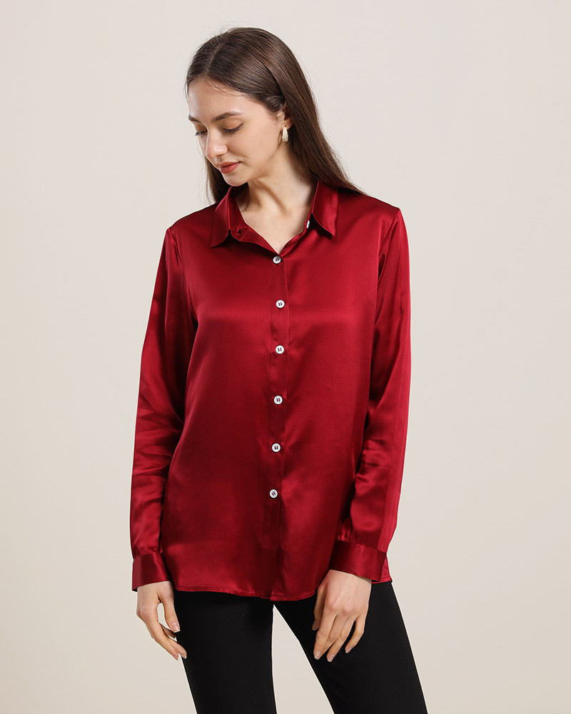 Women's Basic Silk Shirt