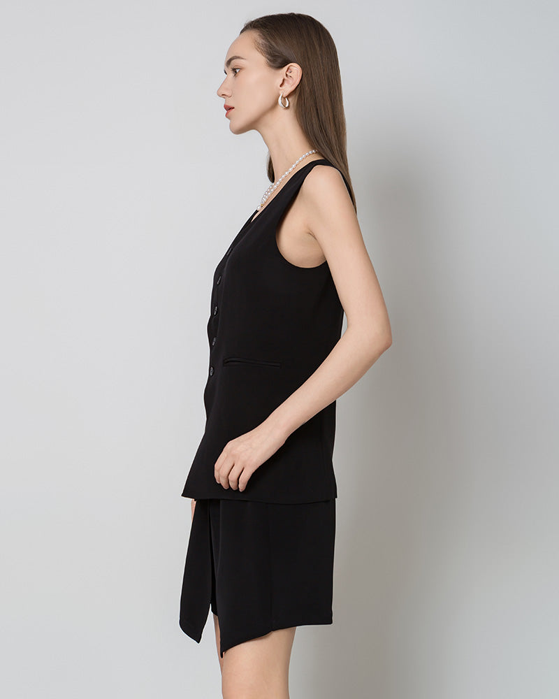 Sleeveless Ladies Silk Vest